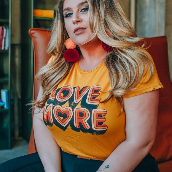 Boutique Tops - SALE! New LOVE MORE Movement Graphic T-Shirt Top